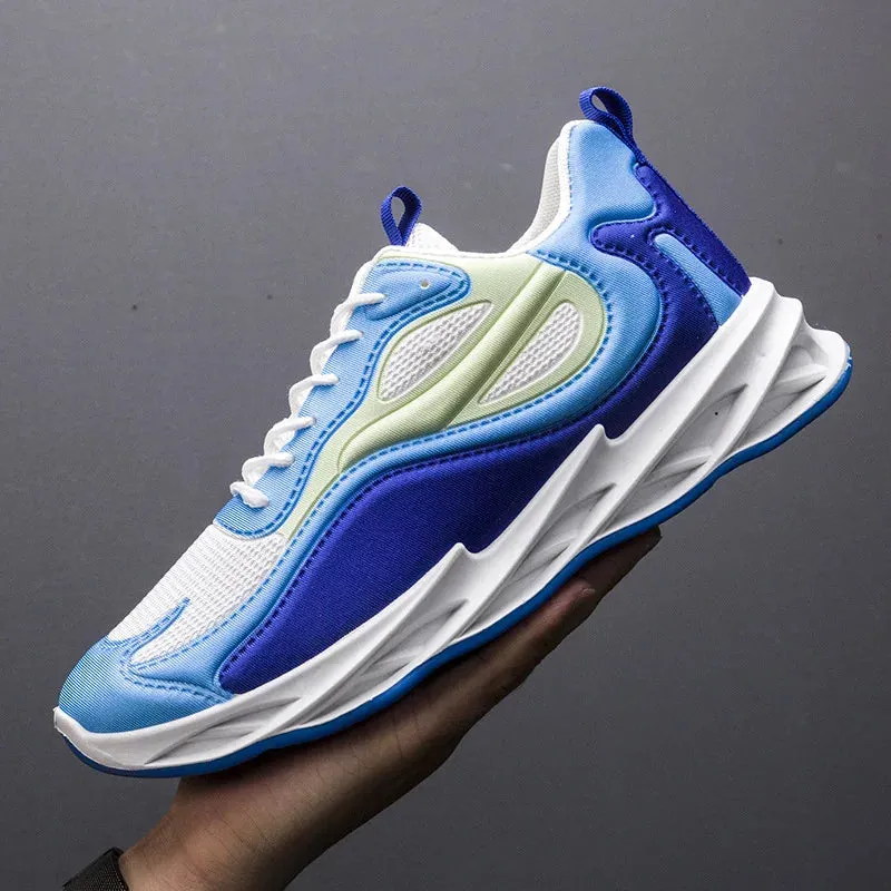 2024 Summer Men's Cloth Shoes Breathable Thick-soled Casual Shoes Men's Korean Fashion Sports Shoes