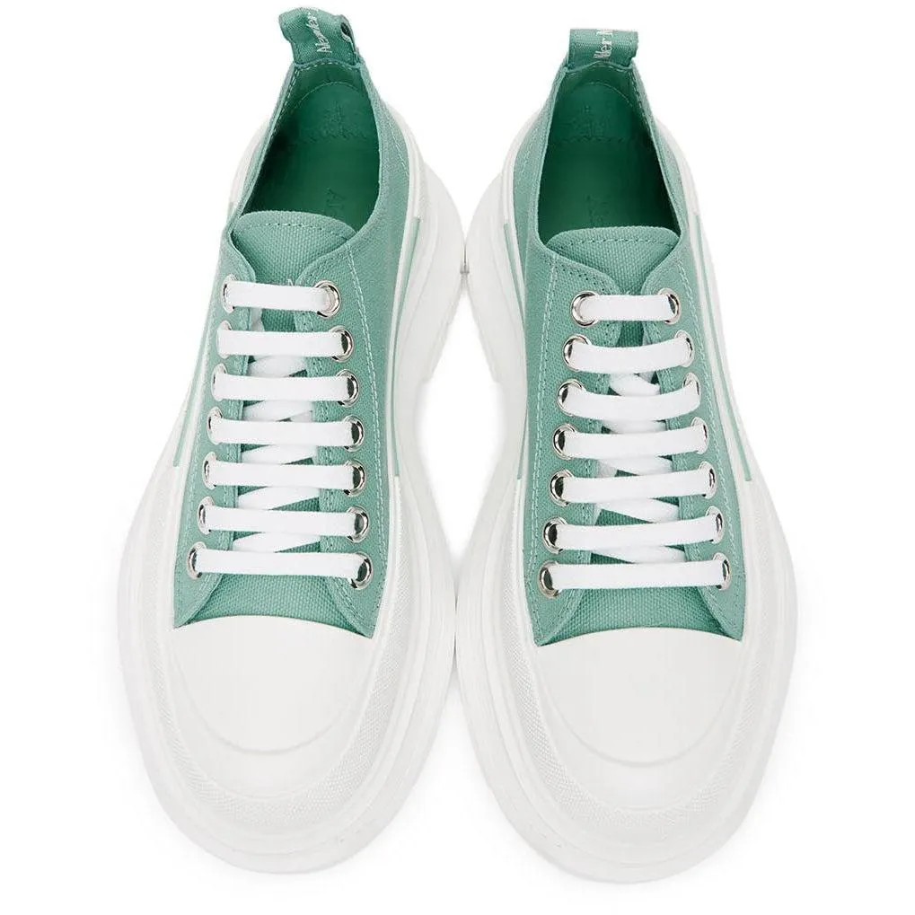 Alexander McQueen SSENSE Exclusive Green Tread Slick Sneakers