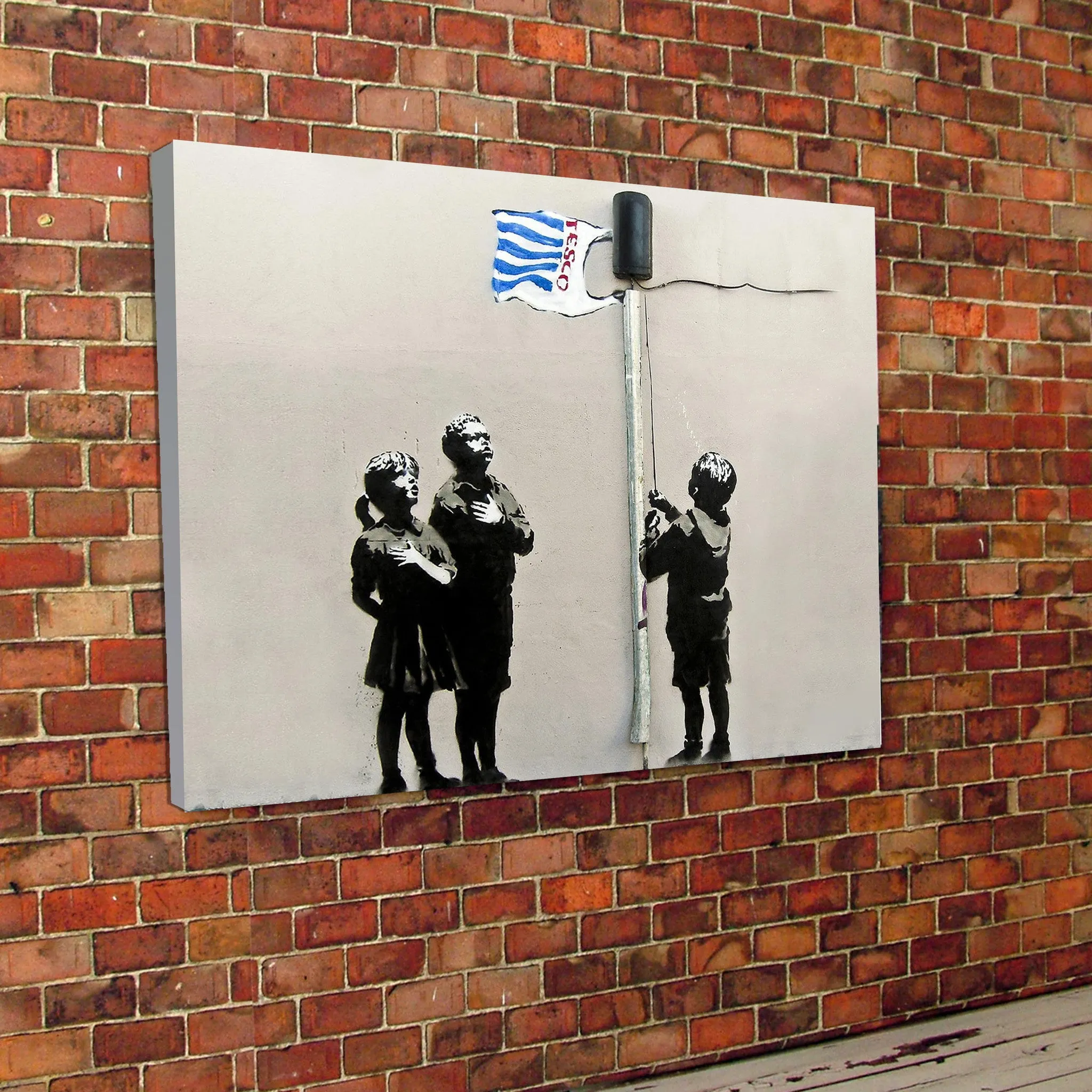 Banksy Shopping Bag Canvas