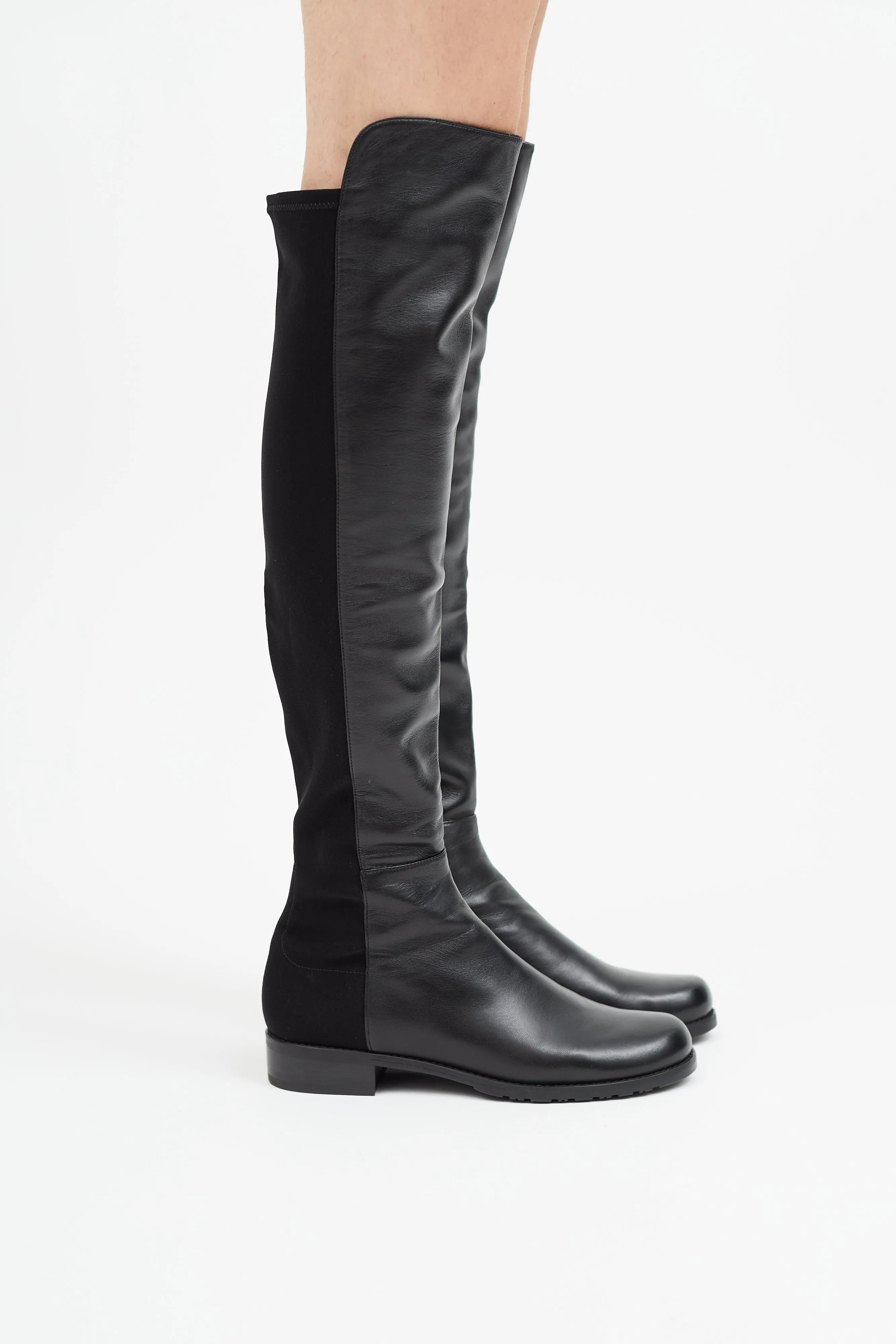 Black Leather 5050 Boot