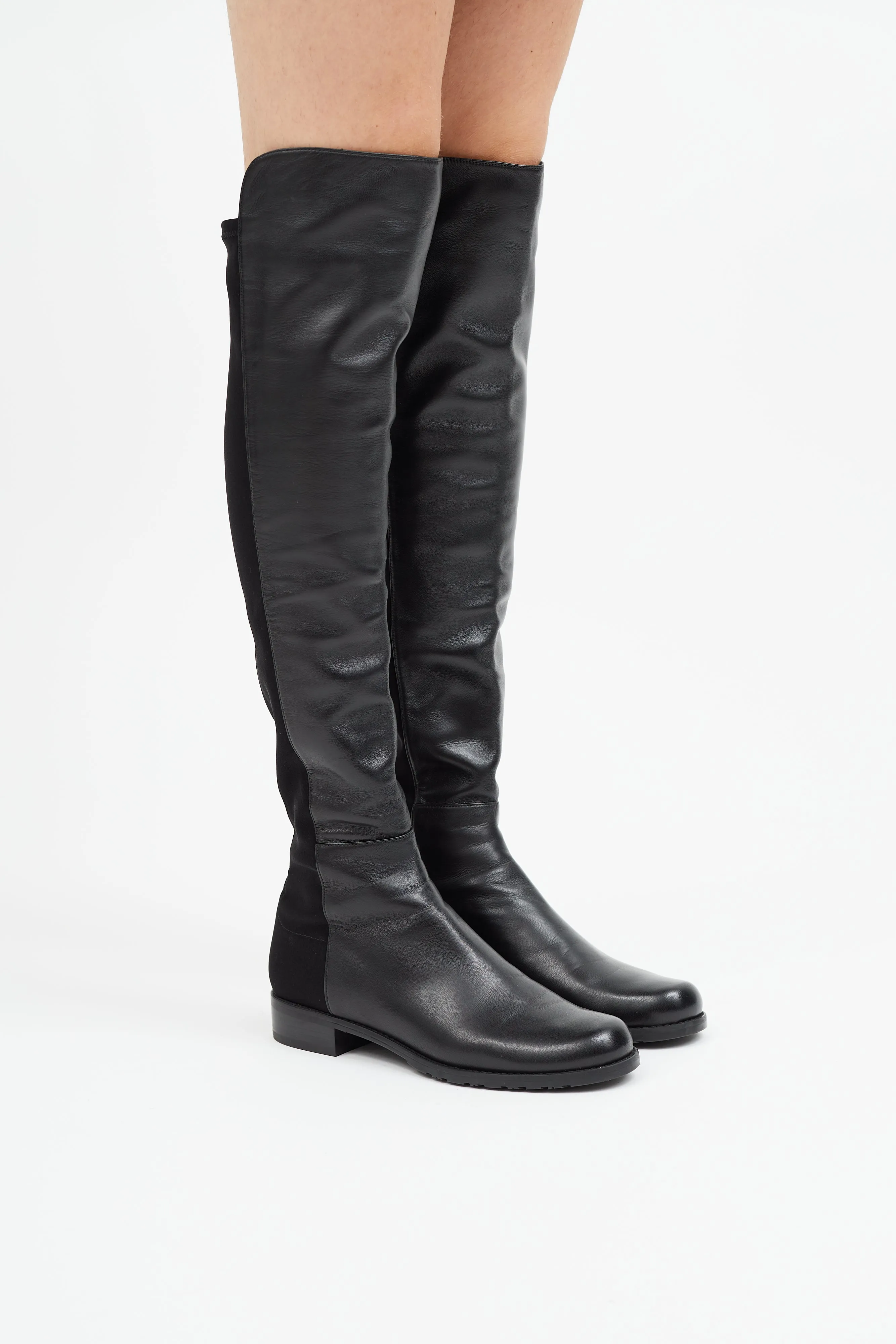 Black Leather 5050 Boot