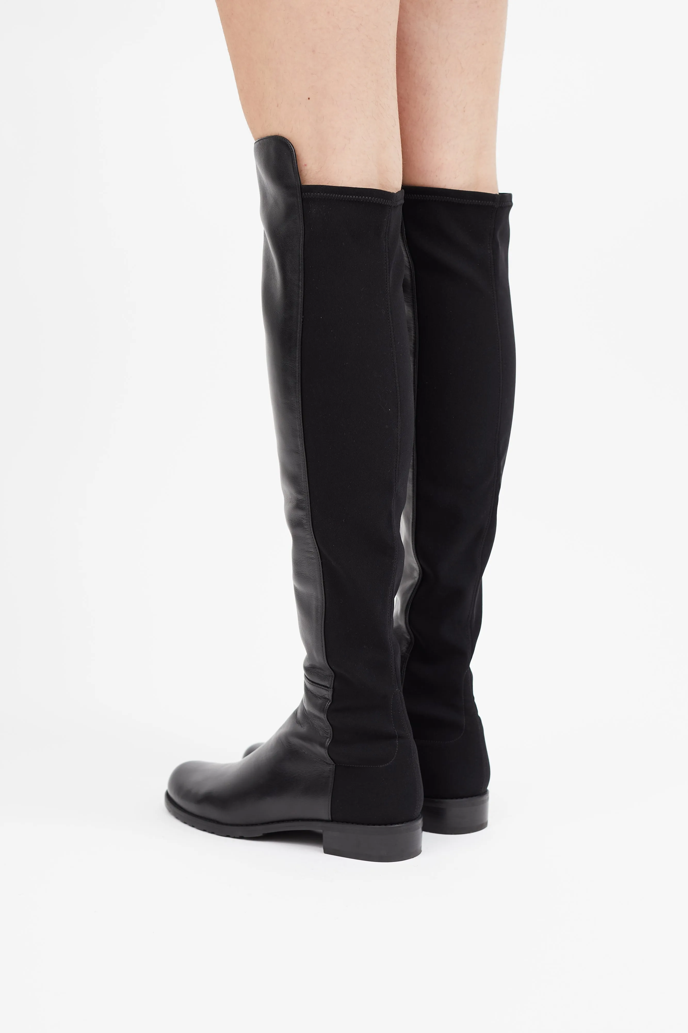 Black Leather 5050 Boot