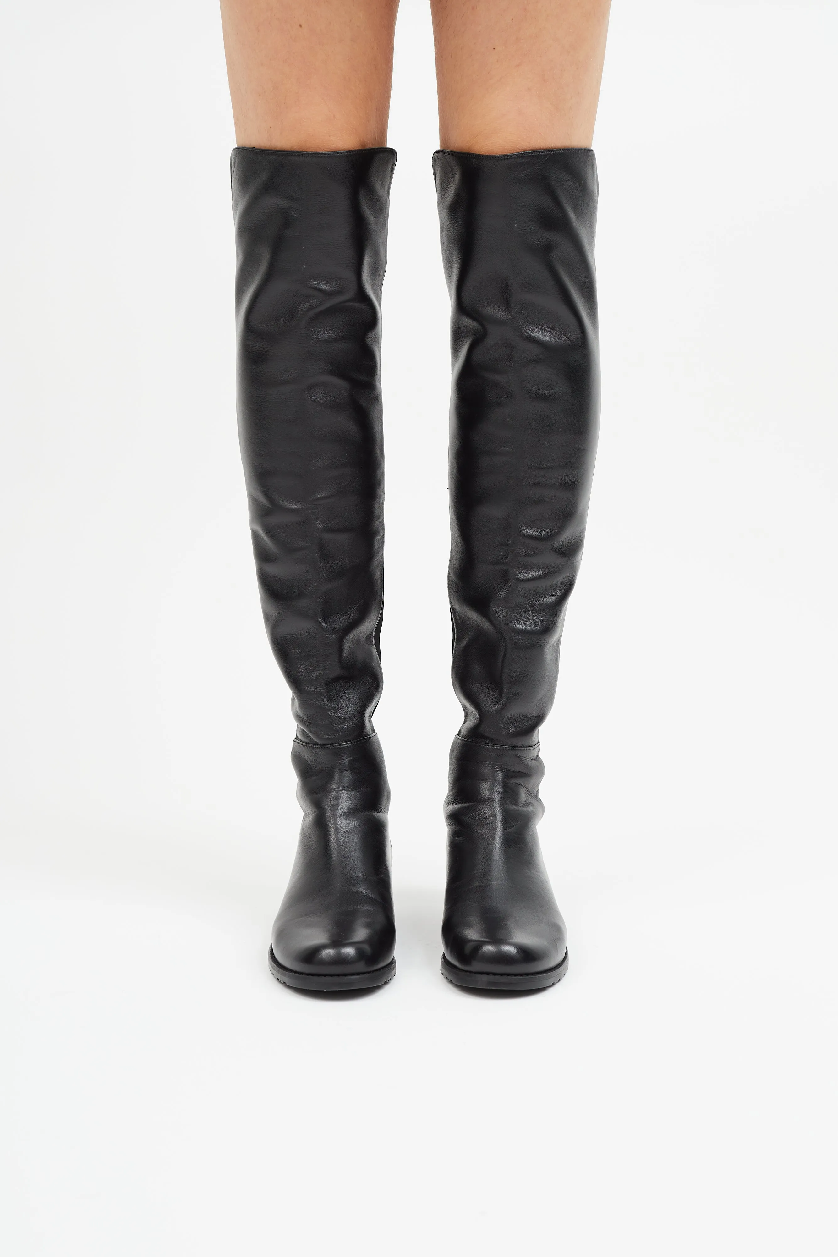 Black Leather 5050 Boot
