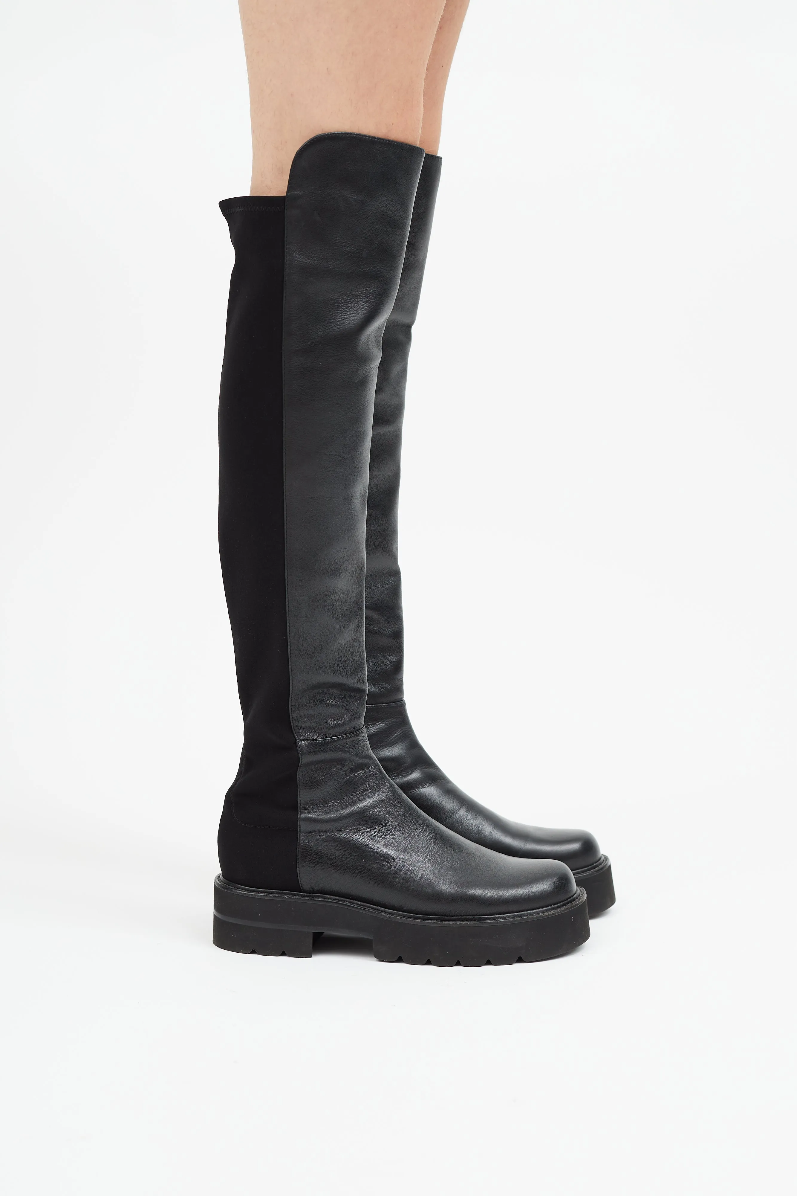 Black Leather 5050 Ultralift Boot