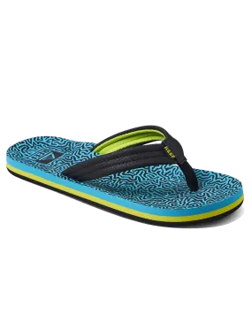 Boys Ahi Flip Flops in Blue Coral