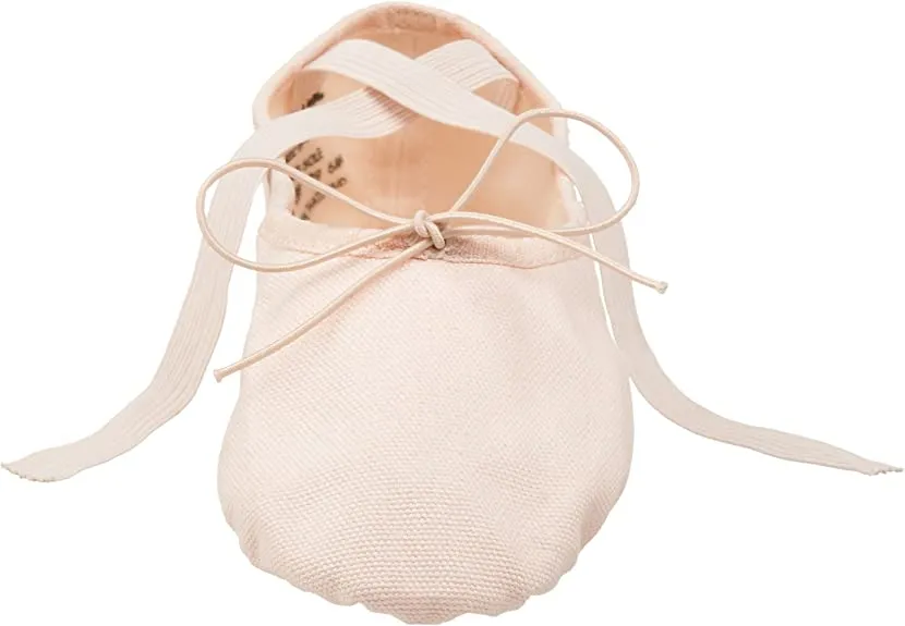 Capezio 2028 Canvas Juliet II Split-Sole Ballet Shoe - Pink