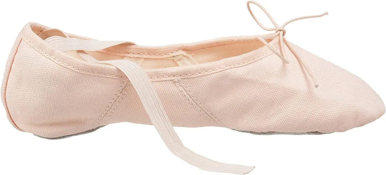 Capezio 2028 Canvas Juliet II Split-Sole Ballet Shoe - Pink