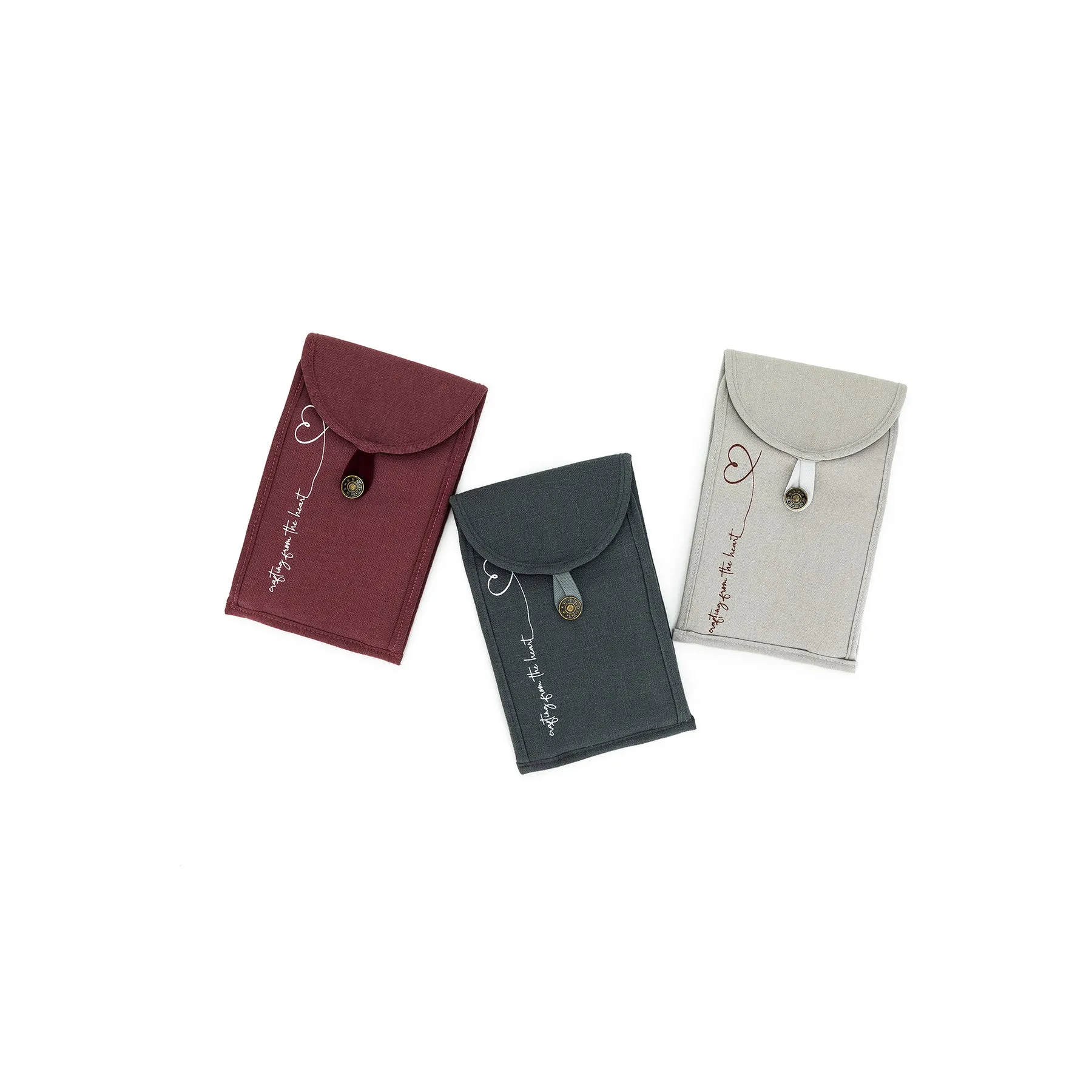 della Q - Chicken Boots Accordion Circular Needle Pouch in Linen