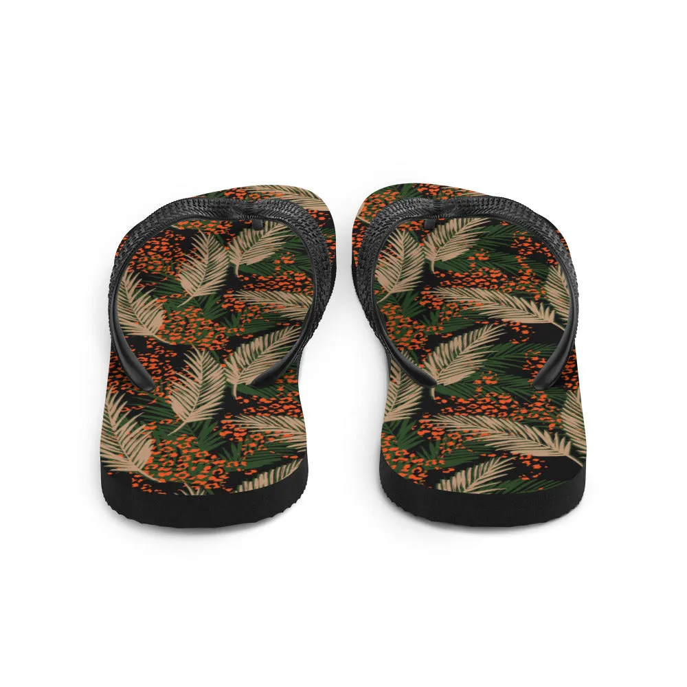 Exotic Jungle Flip-Flops