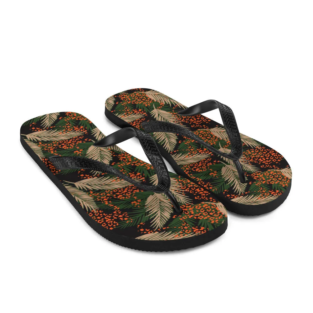 Exotic Jungle Flip-Flops