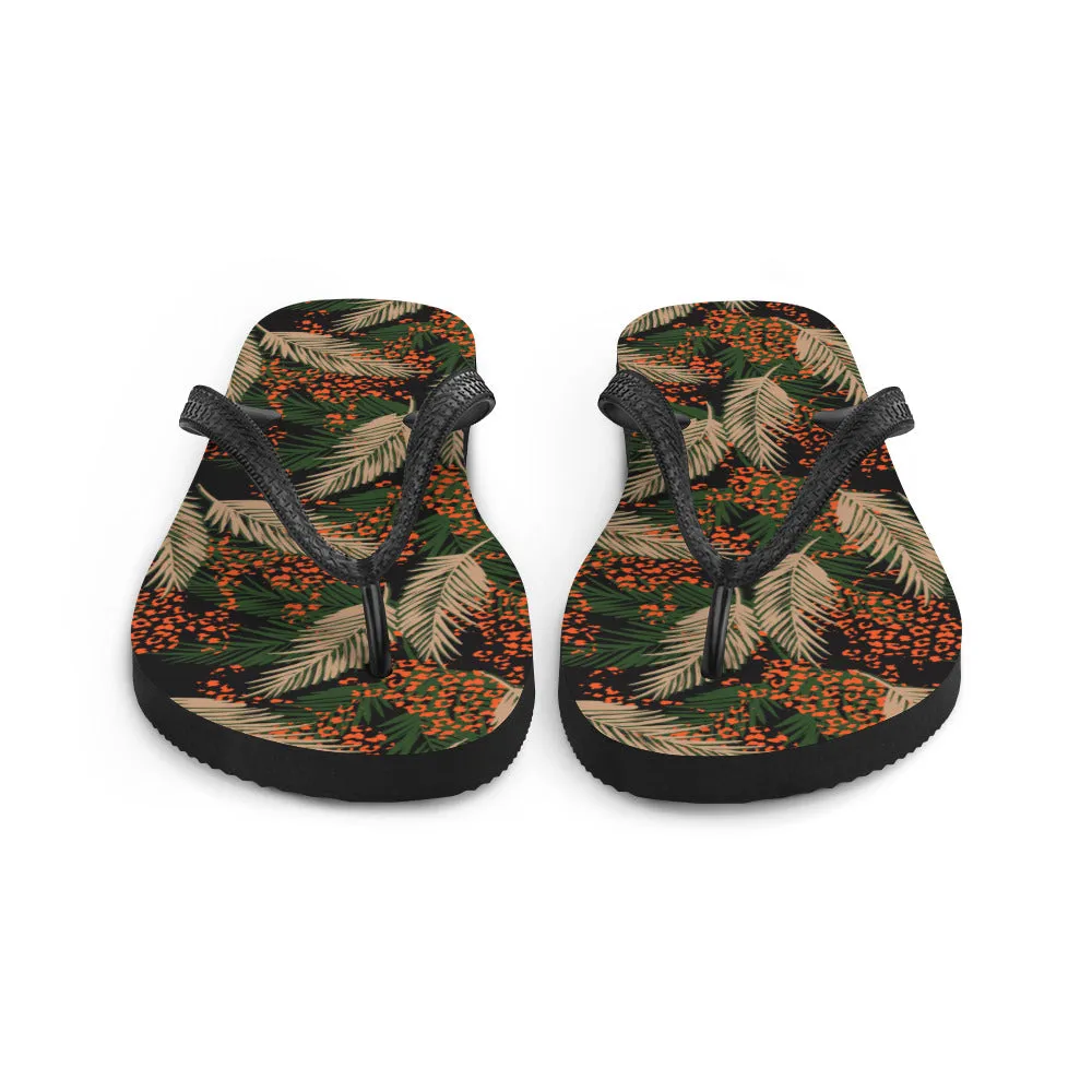 Exotic Jungle Flip-Flops