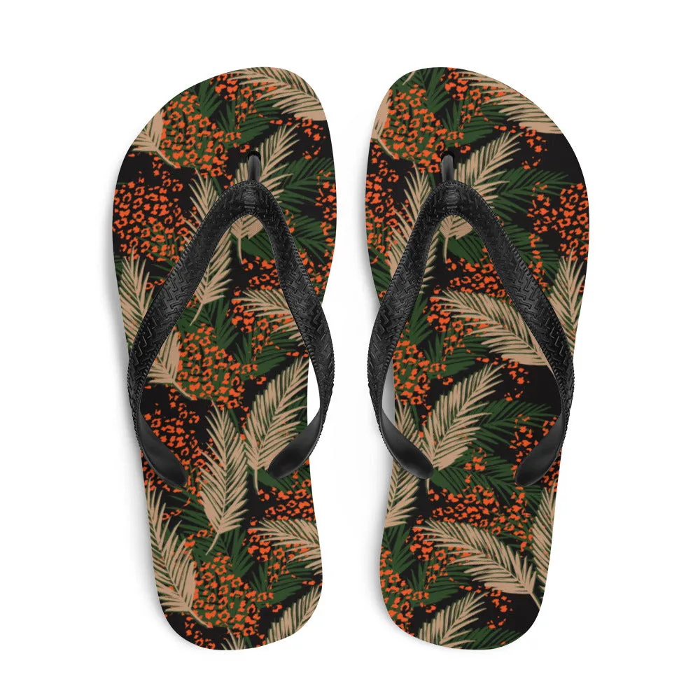 Exotic Jungle Flip-Flops