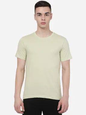 Green Solid Slim Fit T-Shirt | JadeBlue