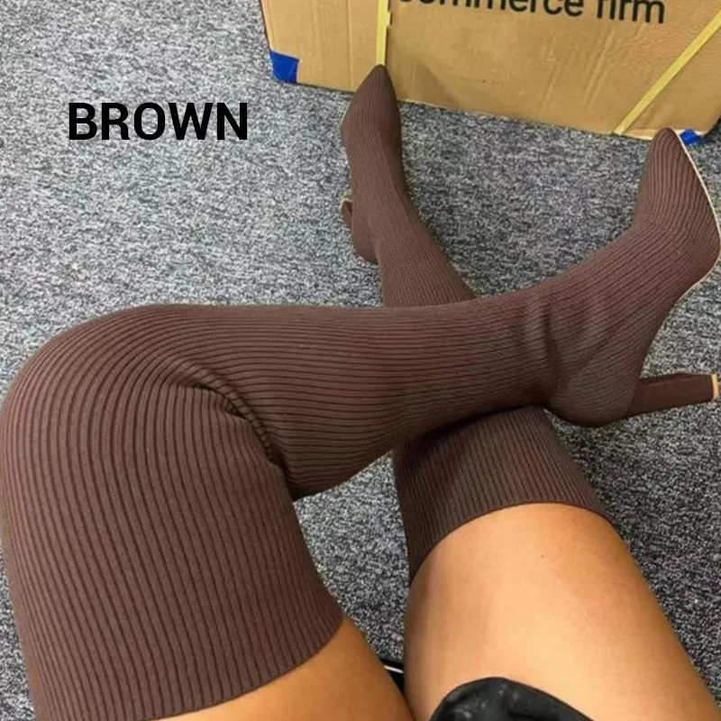 🔥Hot Sale🔥Women’s Block Heel Pointed Toe Over-the-Knee Boots