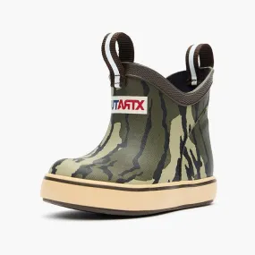 Kids' XTRATUF Mossy Oak® Bottomland Ankle Deck Boot XKABMOB