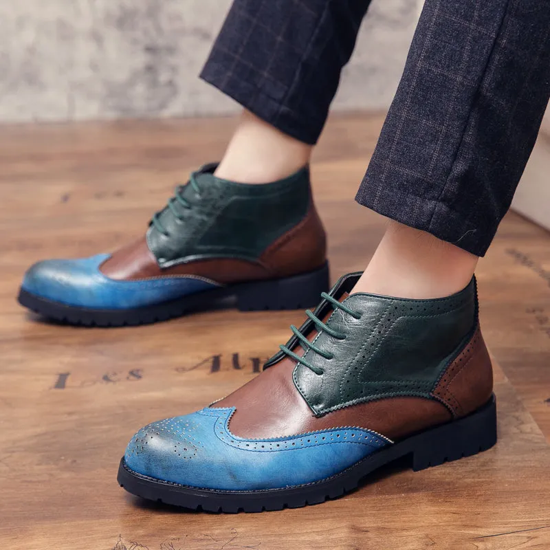 Men's Breathable Leather Formal Dress Boots