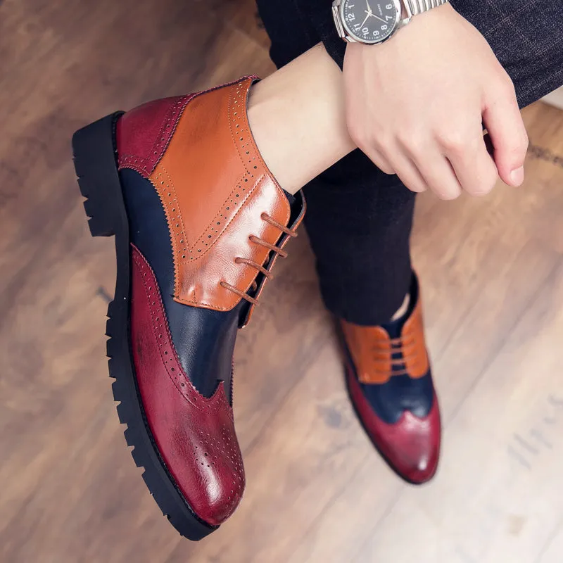 Men's Breathable Leather Formal Dress Boots