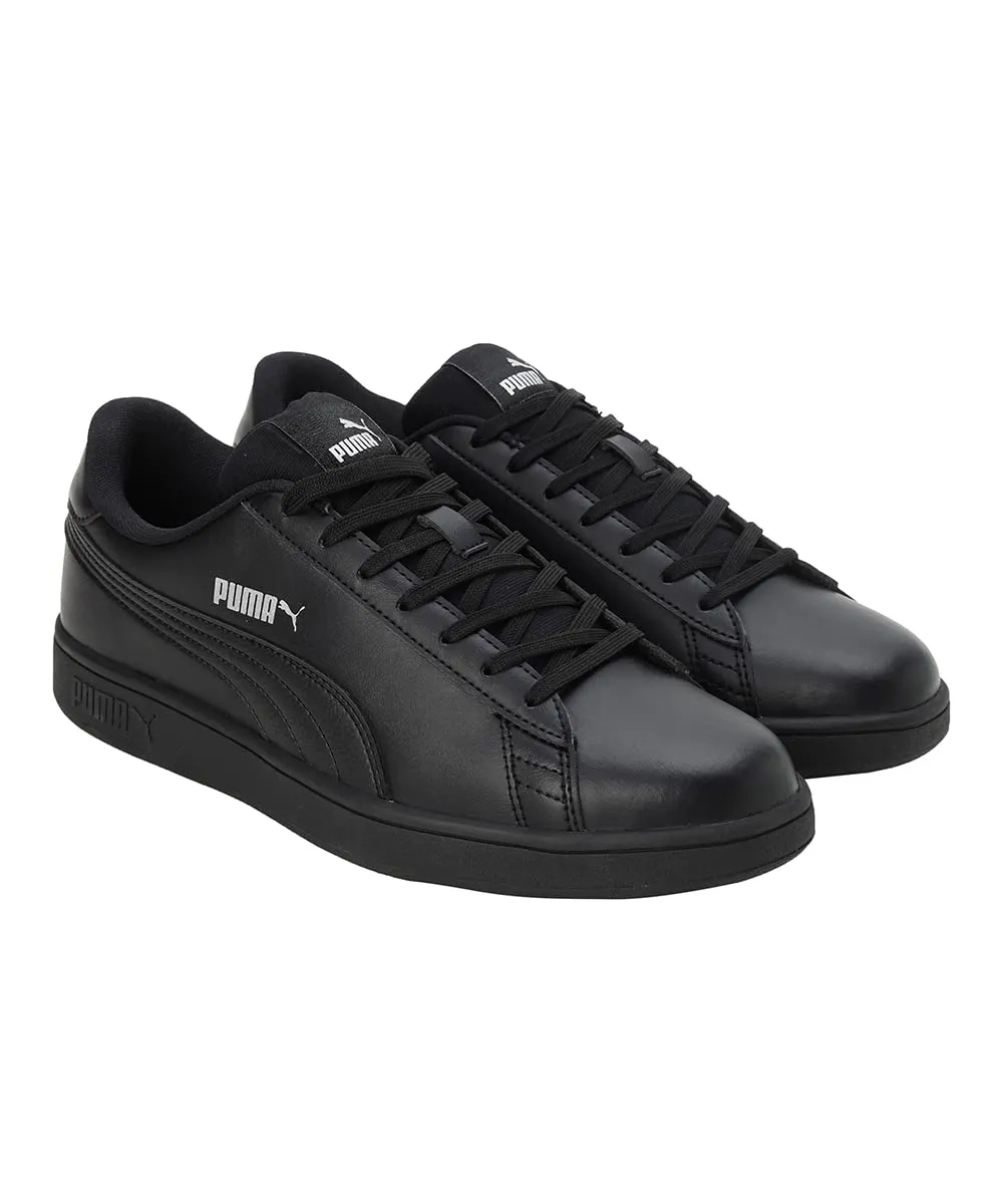 Puma Unisex-Adult Smashic Black-Matte Silver Sneaker
