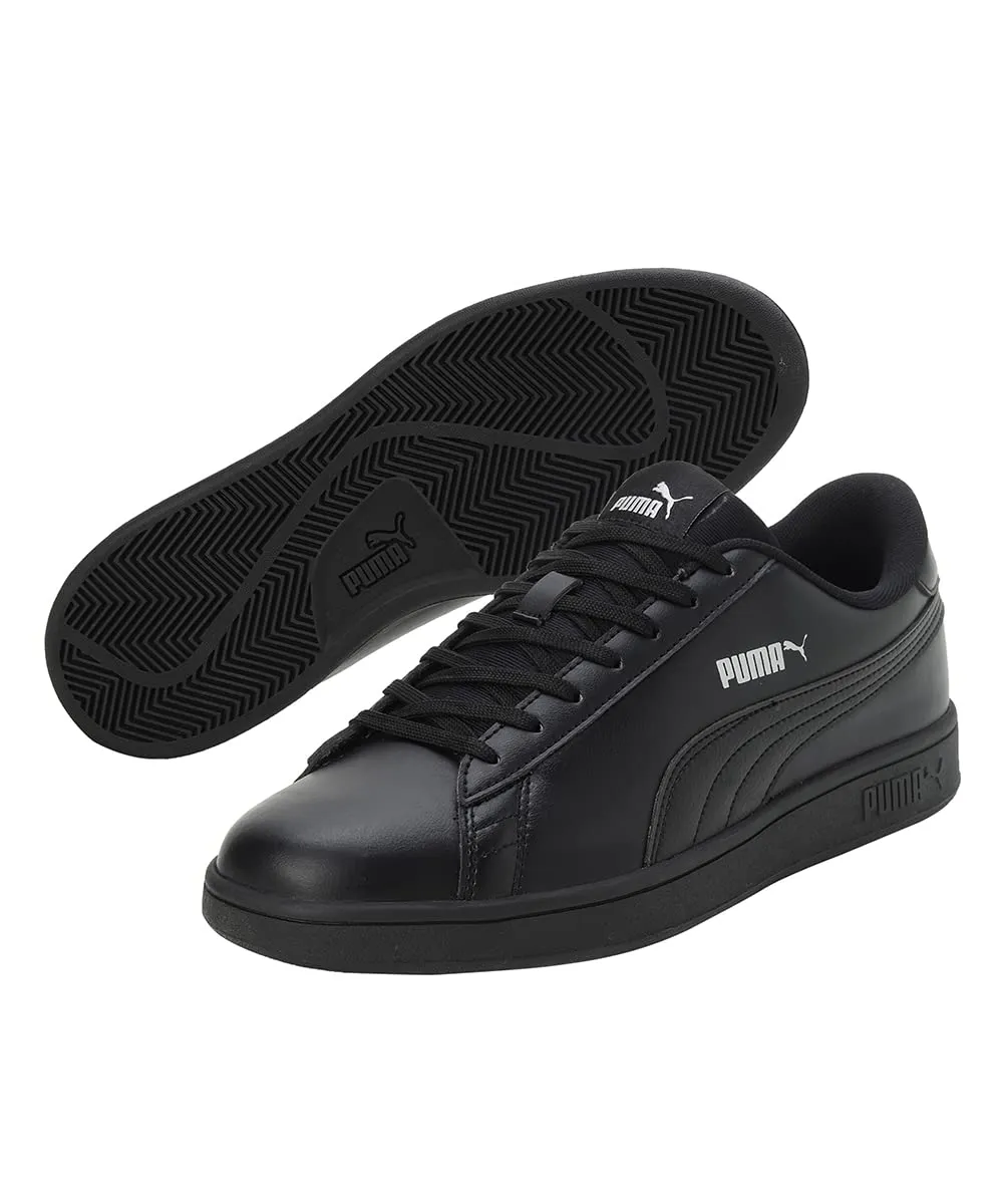 Puma Unisex-Adult Smashic Black-Matte Silver Sneaker