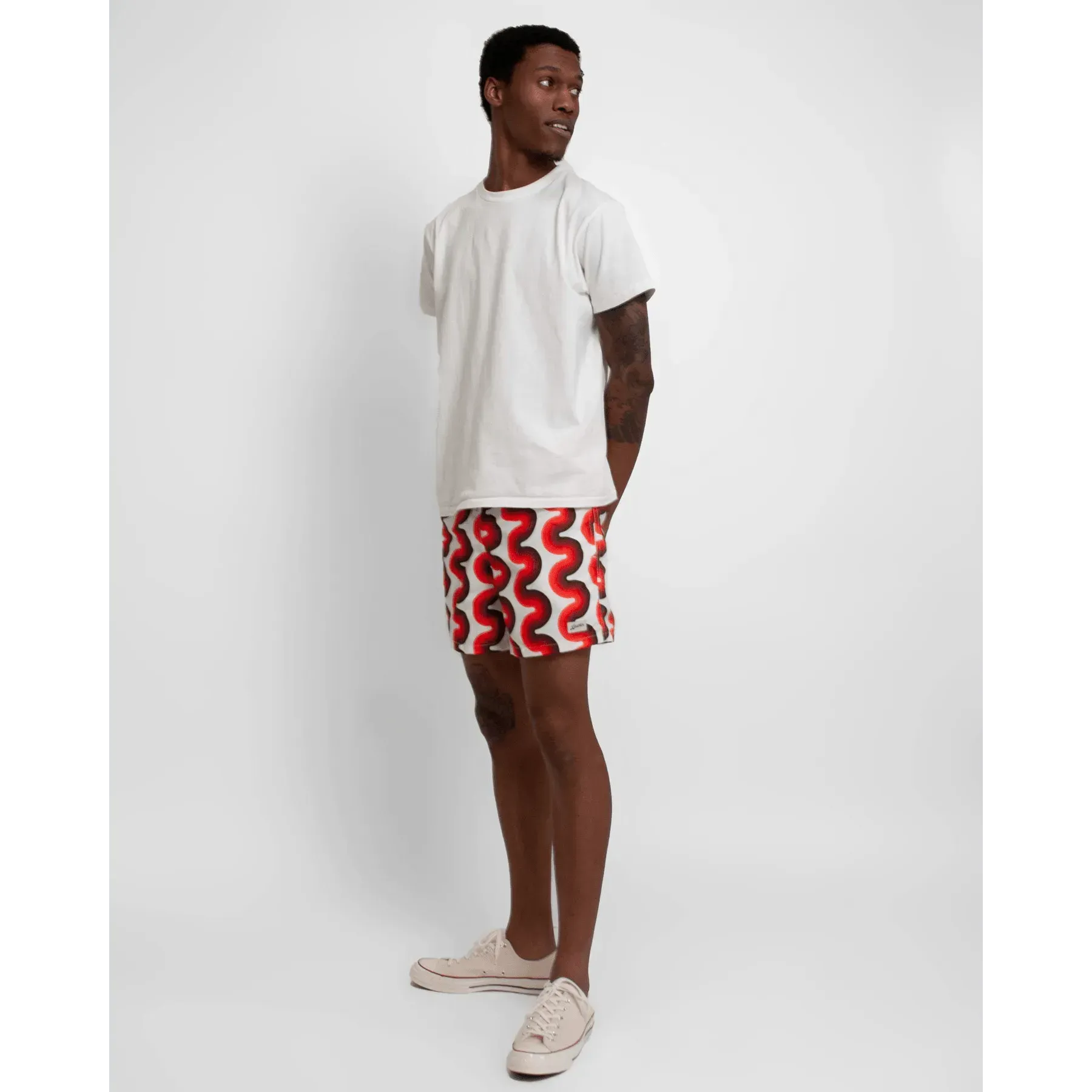 Swim Trunks - Orange Ripple