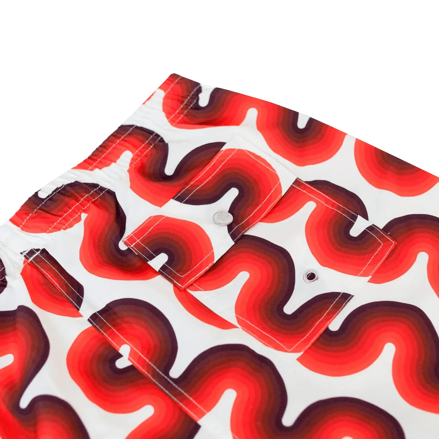 Swim Trunks - Orange Ripple