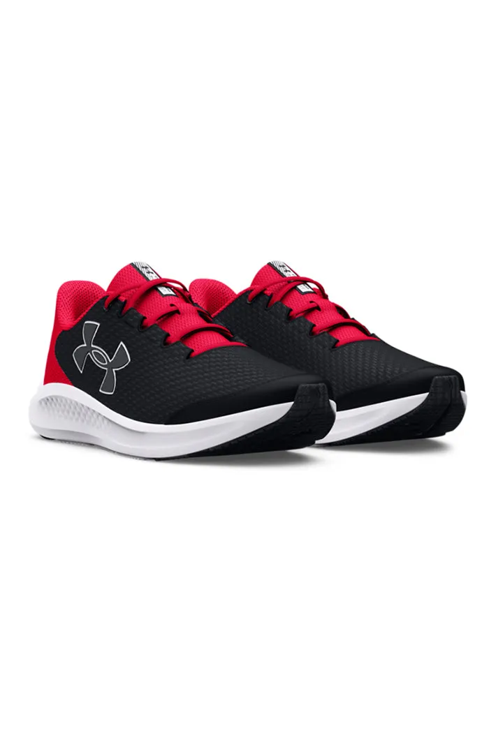 Under Armour Kids Boys' Grade School UA Charged Pursuit 3 Big Logo Running Shoes